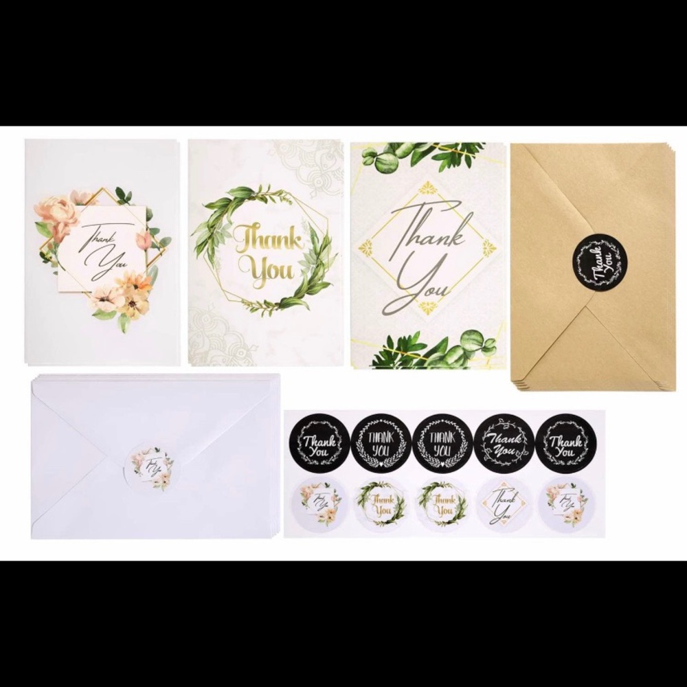 30 thank you cards